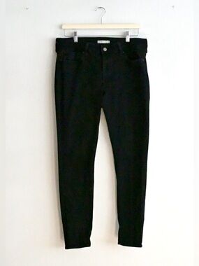 Levi’s 711 Skinny Jeans Black High Rise Stretch Denim Size 32